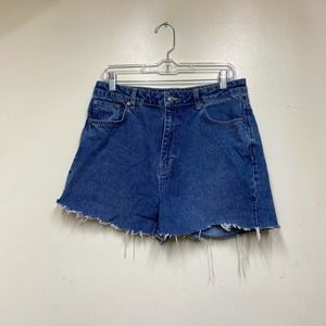 We The Free Raw Hem Denim Shorts High Rise Size 31